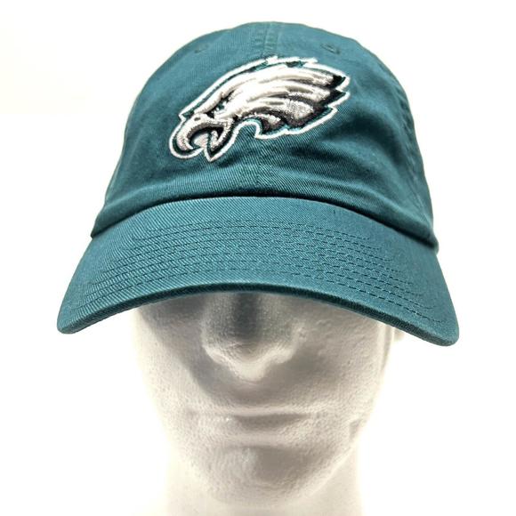 Philadelphia Eagles Hat One Size Flex Cap Embroidered NFL Teal Green Blue Y2K - Picture 2 of 12